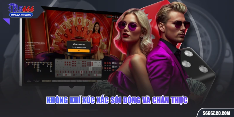 Không khí xúc xắc sôi động và chân thực